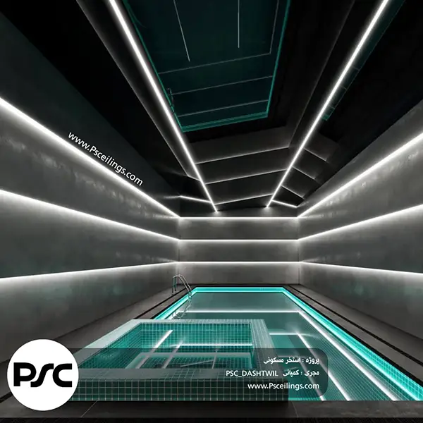 سقف کشسان با فیبر نوری منحنی